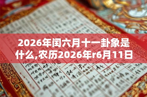 2026年闰六月十一卦象是什么,农历2026年r6月11日卦象