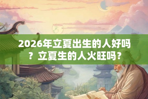 2026年立夏出生的人好吗？立夏生的人火旺吗？