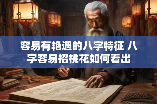 容易有艳遇的八字特征 八字容易招桃花如何看出 容易有艳遇的八字特征 八字容易招桃花如何看出
