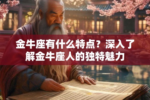 金牛座有什么特点？深入了解金牛座人的独特魅力