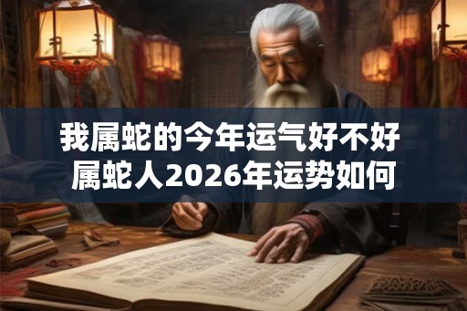 我属蛇的今年运气好不好 属蛇人2026年运势如何