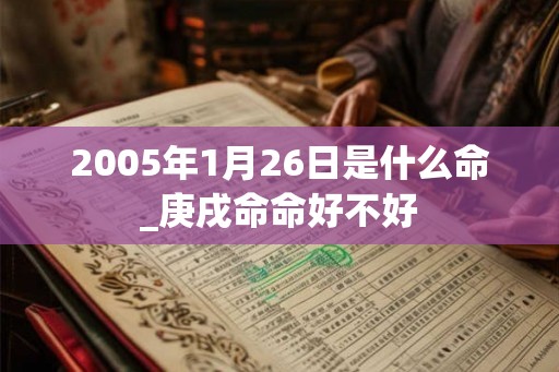 2005年1月26日是什么命_庚戌命命好不好