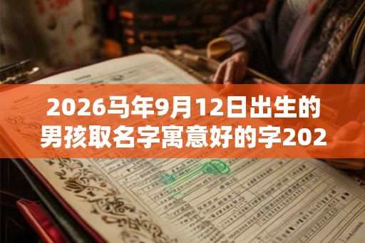2026马年9月12日出生的男孩取名字寓意好的字2026年