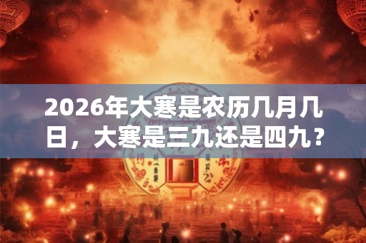 2026年大寒是农历几月几日，大寒是三九还是四九？