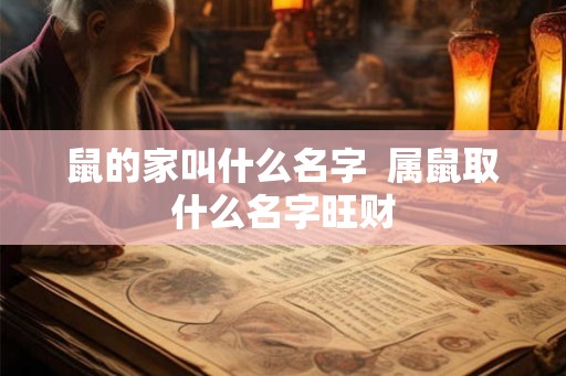 鼠的家叫什么名字  属鼠取什么名字旺财