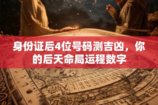 身份证后4位号码测吉凶，你的后天命局运程数字