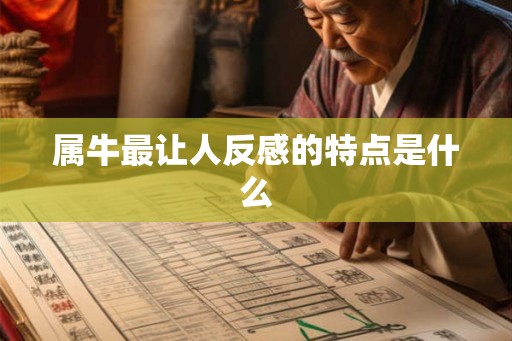 属牛最让人反感的特点是什么
