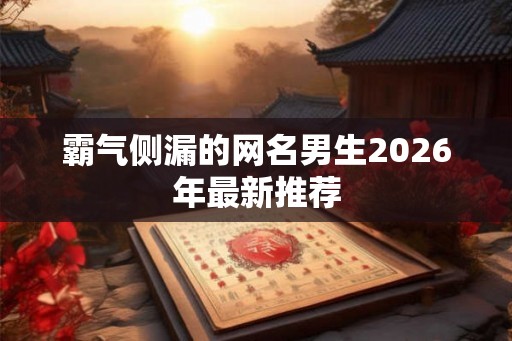 霸气侧漏的网名男生2026年最新推荐 霸气侧漏的网名男生2026年最新推荐
