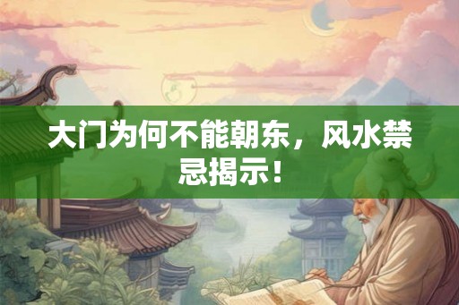 大门为何不能朝东，风水禁忌揭示！