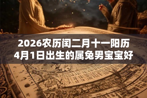 2026农历闰二月十一阳历4月1日出生的属兔男宝宝好吗? 2026农历闰二月十一阳历4月1日出生的属兔男宝宝好吗?