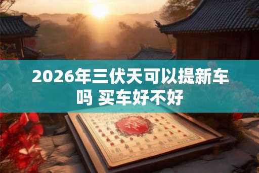 2026年三伏天可以提新车吗 买车好不好