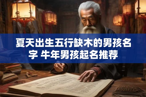 夏天出生五行缺木的男孩名字 牛年男孩起名推荐