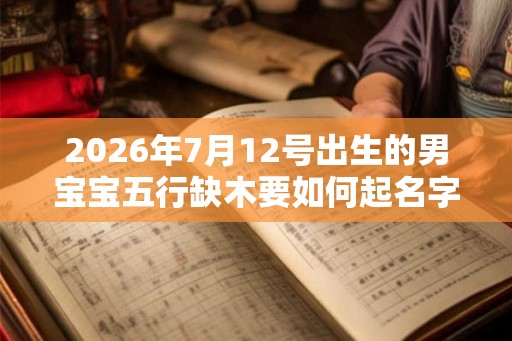 2026年7月12号出生的男宝宝五行缺木要如何起名字