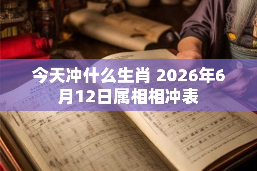 今天冲什么生肖 2026年6月12日属相相冲表 今天冲什么生肖 2026年6月12日属相相冲表