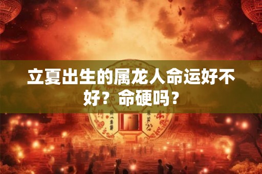 立夏出生的属龙人命运好不好？命硬吗？