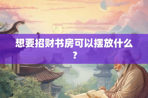想要招财书房可以摆放什么? 想要招财书房可以摆放什么?