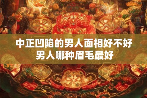 中正凹陷的男人面相好不好 男人哪种眉毛最好