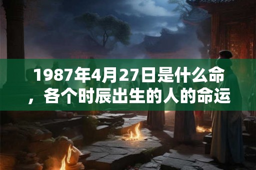1987年4月27日是什么命，各个时辰出生的人的命运