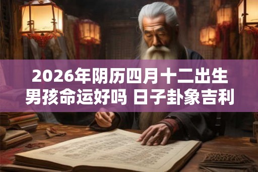 2026年阴历四月十二出生男孩命运好吗 日子卦象吉利吗