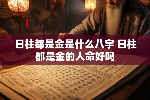 日柱都是金是什么八字 日柱都是金的人命好吗