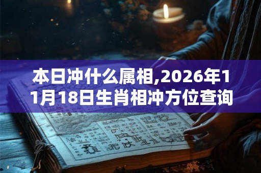 本日冲什么属相,2026年11月18日生肖相冲方位查询