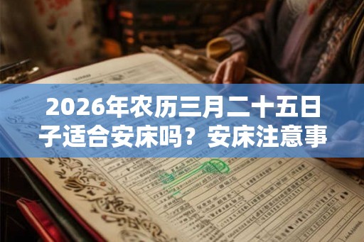 2026年农历三月二十五日子适合安床吗？安床注意事项？