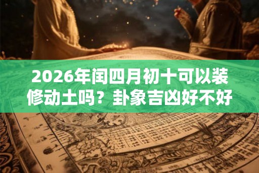 2026年闰四月初十可以装修动土吗？卦象吉凶好不好？