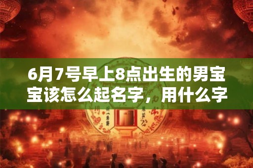 6月7号早上8点出生的男宝宝该怎么起名字，用什么字好