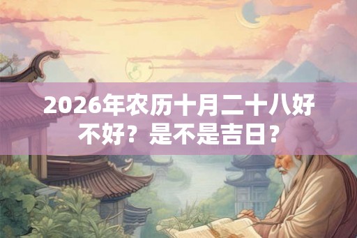 2026年农历十月二十八好不好？是不是吉日？