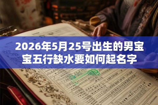 2026年5月25号出生的男宝宝五行缺水要如何起名字