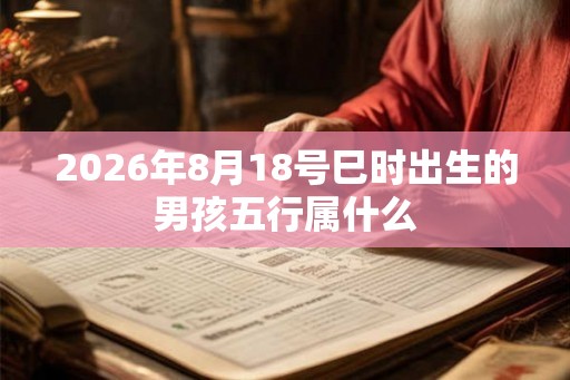 2026年8月18号巳时出生的男孩五行属什么 2026年8月18号巳时出生的男孩五行属什么