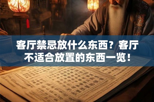 客厅禁忌放什么东西？客厅不适合放置的东西一览！
