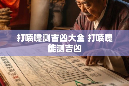 打喷嚏测吉凶大全 打喷嚏能测吉凶