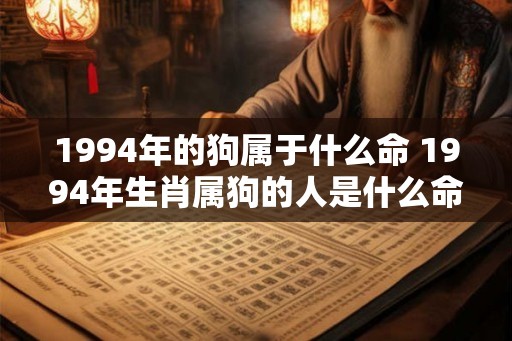 1994年的狗属于什么命 1994年生肖属狗的人是什么命