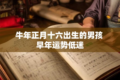 牛年正月十六出生的男孩 早年运势低迷