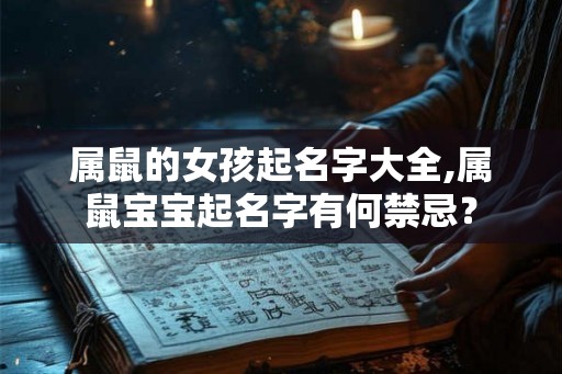 属鼠的女孩起名字大全,属鼠宝宝起名字有何禁忌？