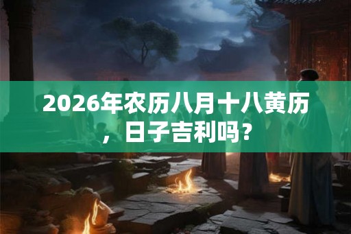 2026年农历八月十八黄历，日子吉利吗？