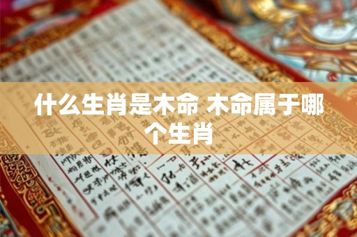 什么生肖是木命 木命属于哪个生肖 什么生肖是木命 木命属于哪个生肖