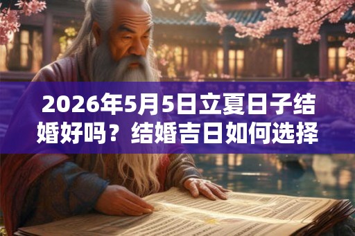2026年5月5日立夏日子结婚好吗？结婚吉日如何选择？