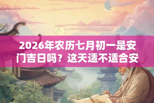 2026年农历七月初一是安门吉日吗？这天适不适合安门？