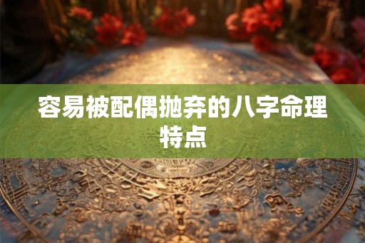容易被配偶抛弃的八字命理特点