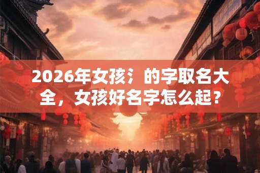 2026年女孩氵的字取名大全，女孩好名字怎么起？