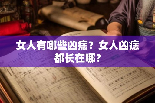 女人有哪些凶痣？女人凶痣都长在哪？