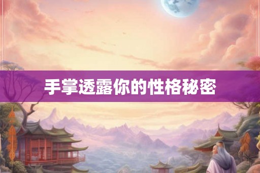 手掌透露你的性格秘密
