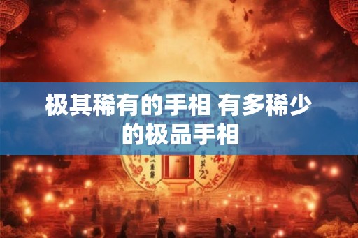 极其稀有的手相 有多稀少的极品手相