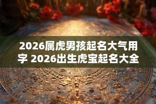 2026属虎男孩起名大气用字 2026出生虎宝起名大全 2026属虎男孩起名大气用字 2026出生虎宝起名大全