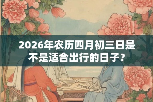 2026年农历四月初三日是不是适合出行的日子? 2026年农历四月初三日是不是适合出行的日子?