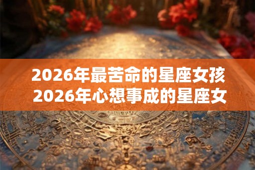 2026年最苦命的星座女孩 2026年心想事成的星座女 2026年最苦命的星座女孩 2026年心想事成的星座女
