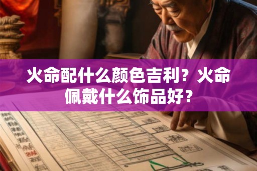 火命配什么颜色吉利？火命佩戴什么饰品好？