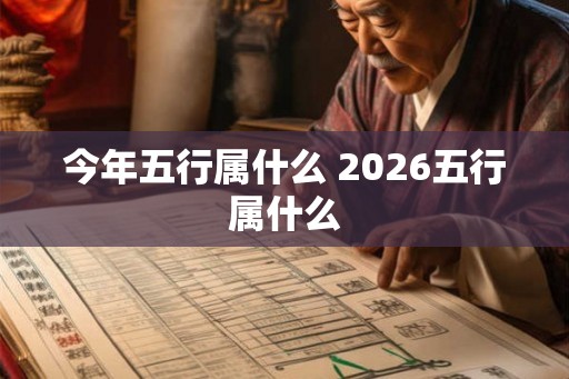 今年五行属什么 2026五行属什么